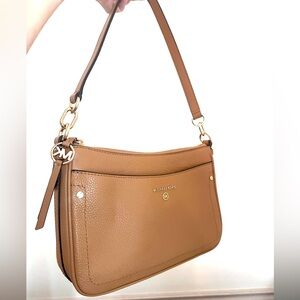 Michael Kors Tan Small hobo shoulder crossbody Shoulder Bag Leather